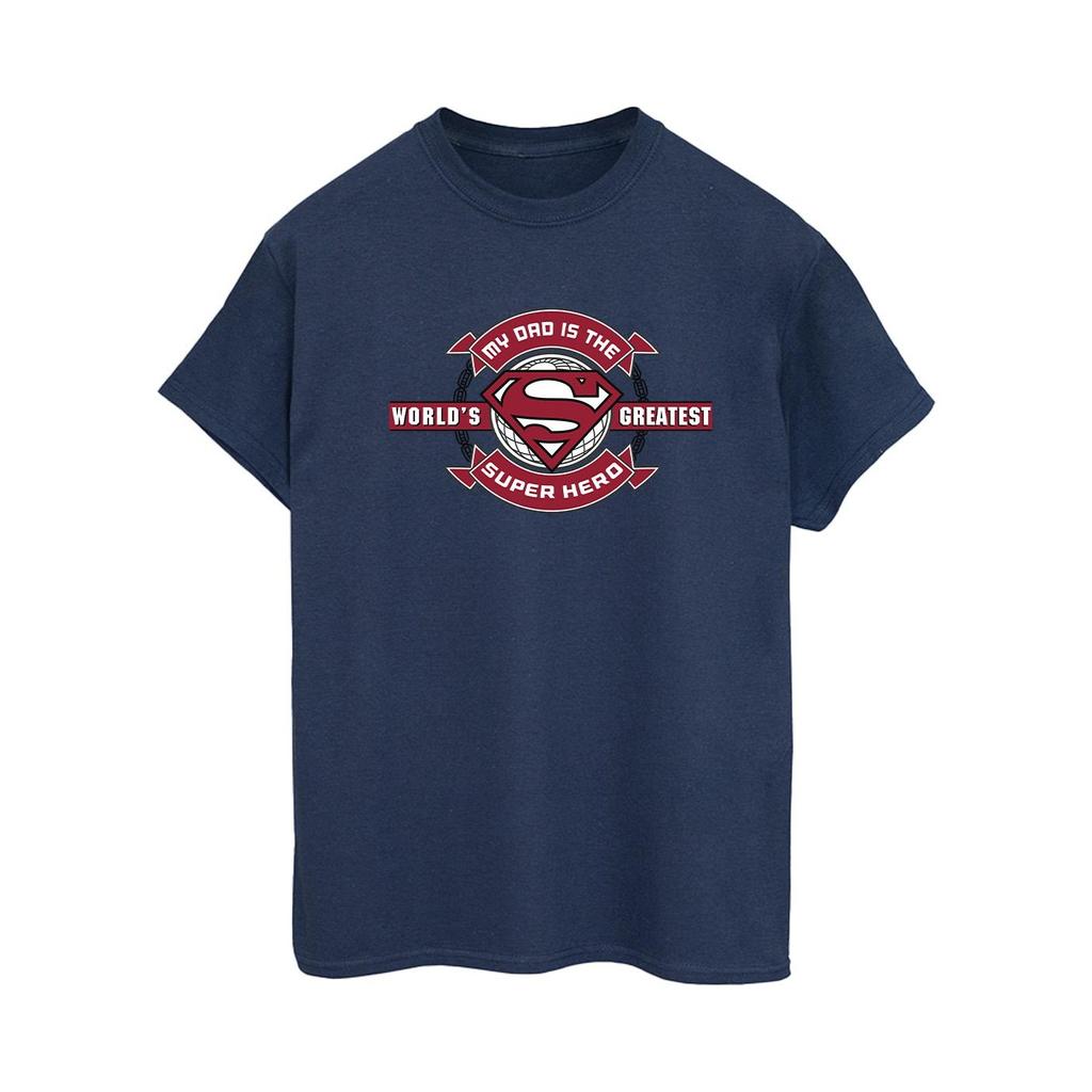 DC Comics Womens/Ladies Superman Super Hero Cotton Boyfriend T-Shirt