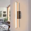 NETTLIFE Kinkiet ścienny - 34 cm 6W - Czarny - Wbudowana dioda LED 3000K - Skandynawski