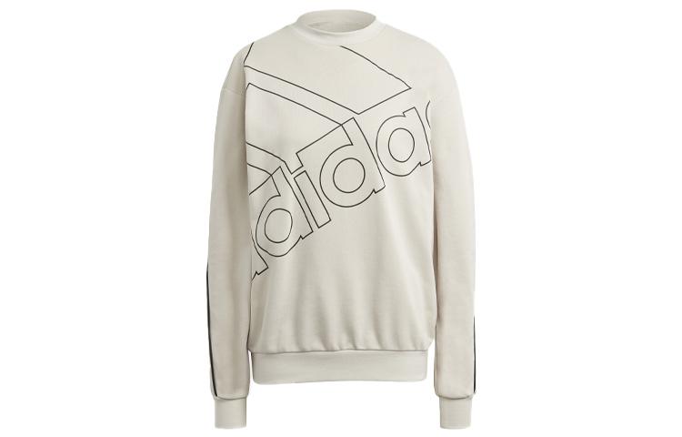 Adidas Sweatshirts Women s Ecru Crew Neck Moderate Regular GL0531 S