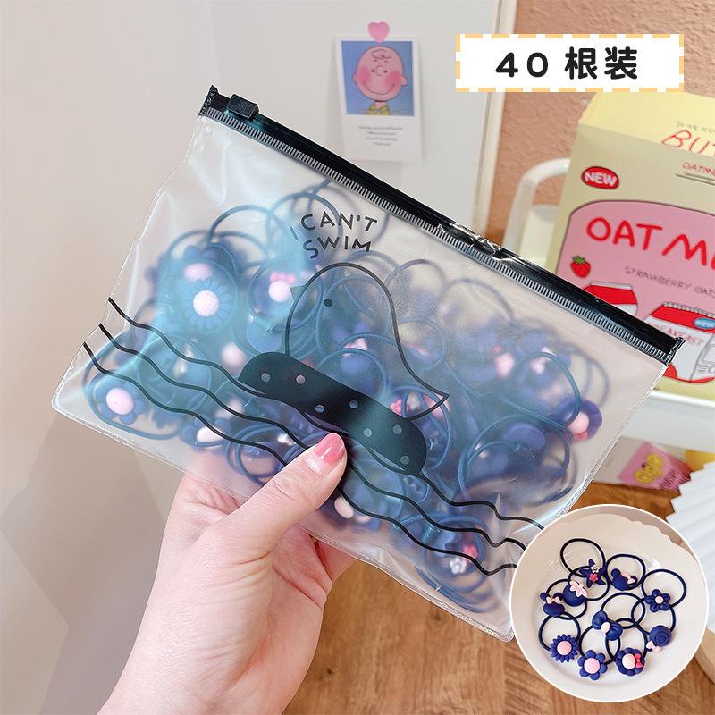 Children'S Baby Super Cute Rubber Band Tied Hair Small Does Not Hurt Hair Girl Cartoon Princess Headgear Hair Rope Flower