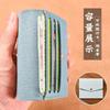 Small Credit Bank Card Purse Solid Leather Multi Slot Coin Money Card Holder Wallet Women Men Ultra-thin Id Card Holder Bag Case