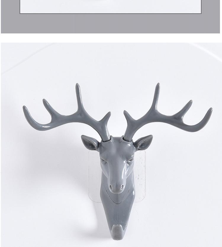 Multifunctional Antler Adhesive Hook: Creative Wall-Mounted Decor for Living Room, Bedroom, Coats & Hats