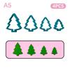 Christmas Tree Wreath Polymer Clay Cutters Earrings Necklaces Pendant Soft Clay Mold Diy Hand Tool Jewelry Cutting Die Molds