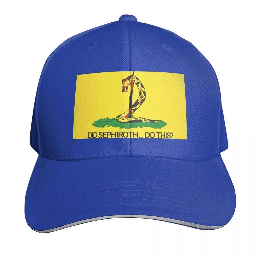 Did Sephiroth Do This Gadsden Flag Baseball Cap Sun Hat For Children Gentleman Hat Sailor Cap for Men Sunscreen Caps Women Mens