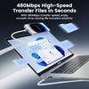 TOOCKI TX110C1 1m Mini Zinc Alloy PD 27W USB-C To iP Cable 480Mbps Fast Data Transfer Cable with Smart Chip