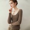 2025 Women's 100% Pure Cashmere U-Neck Slim-Fit Knit Sweater, Autumn/Winter Collection
