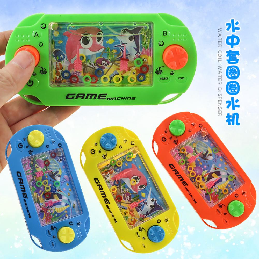 1 Stück zufällige Wasserring-Maschine Nostalgische Kindheit Kinder Retro Kreiselspielzeug Puzzlespiel für Eltern-Kind-Interaktion