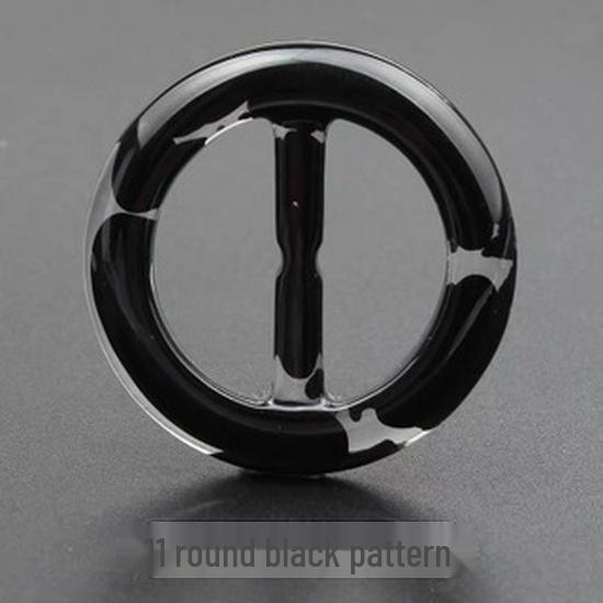 

Регулируемая пряжка на талии в японском стиле из смолы с трехскоростной кнопкой и зажимом для шарфа round pattern, inner diameter 3CM