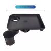 Car Cup Holder Tray with Double Cup Holder Dining Table Food Car Tray Portable Adjustable Beverage Holder