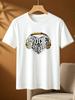 Men Women Casual Black T Shirt Rock Pattern Fashion Cotton Short Sleeve Top