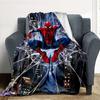 Spider-Man Web Outdoor Flannel Throw Blanket - HD Printed Lightweight Soft Warm All-Season Blanket for Sofa, Bed, Travel, Camping 1203048