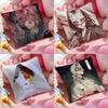 F Silent Hill F Cushion Cover Anti-dustmite Pillowcase Invisible Zipper Silky Short Plush Sofa Cushion Cover