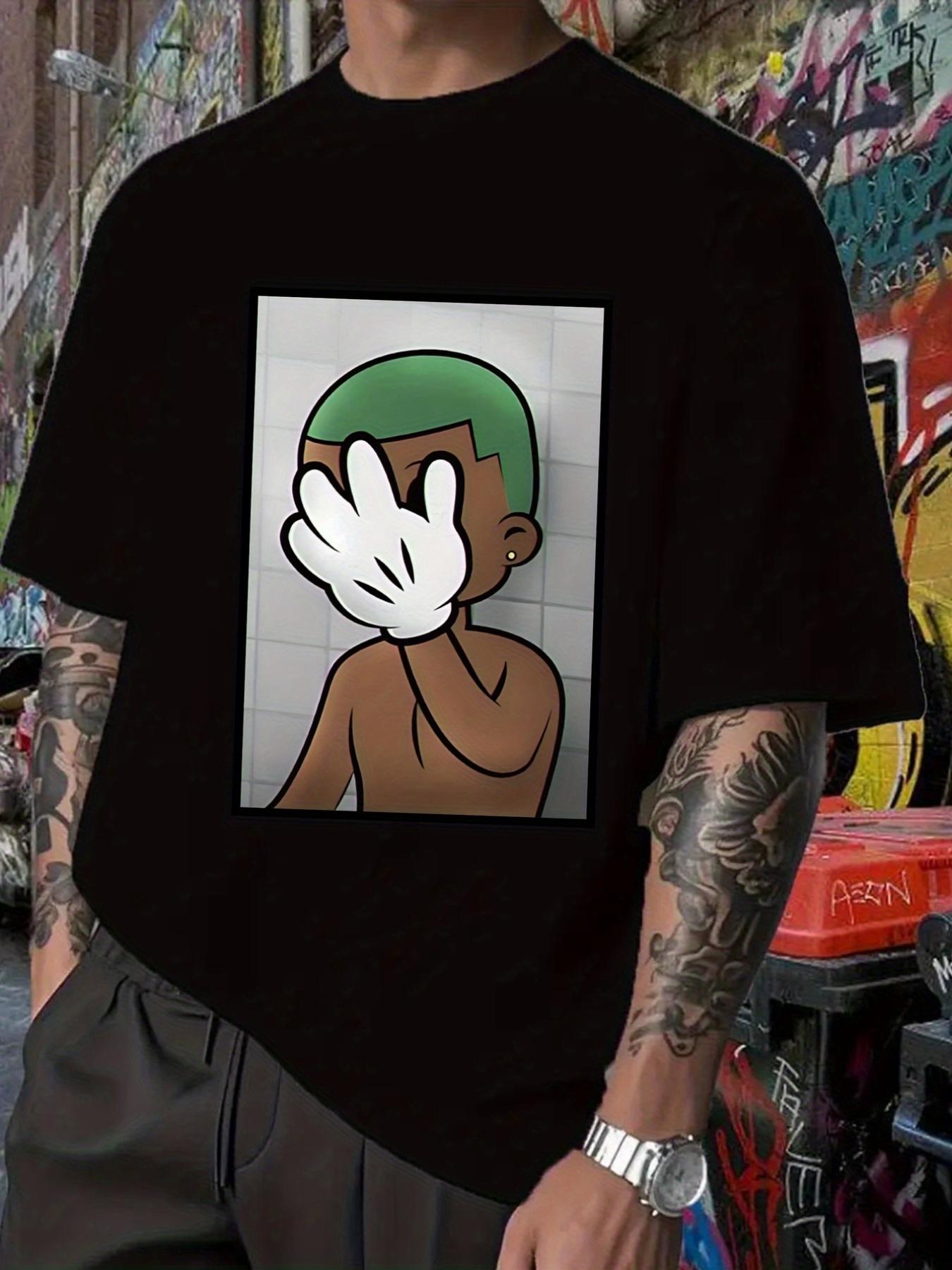 Classic Mickey Gesture Graphic T-shirt - Black Tee with Iconic Peace Sign S
