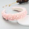 Solid Pearl Wide Headbands For Women Girls Headwear Fashion Cute Face Hairbands Female Hair bands Head Hoop Hair Accessories