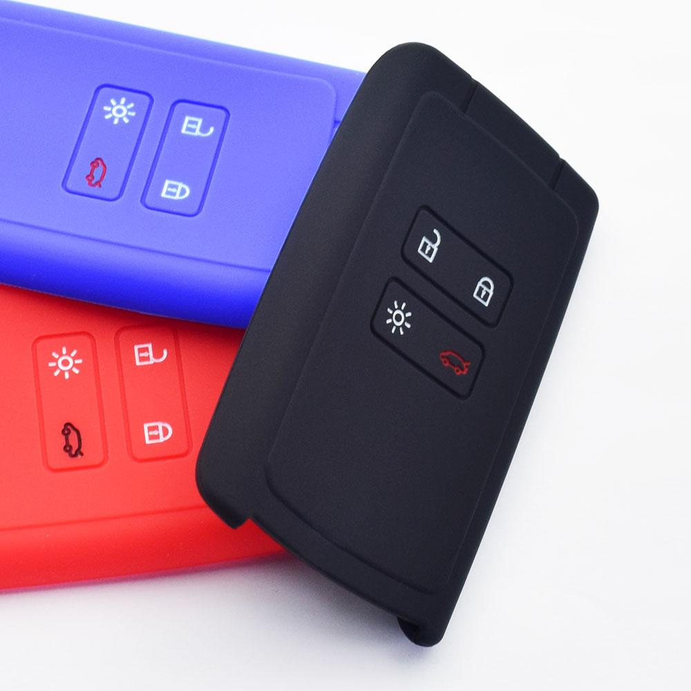 Silicone Car Key Cover Bag Remote Fobs Protector Case For Renault Clio Espace 5 Master Talisman Scenic 4 Kadjar Captur Koleos 2