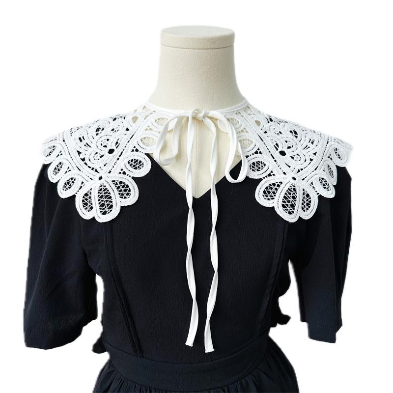 Lace Capelet for Women, Hollow Out Crochet , Lightweight Cardigan Cover Up One Size