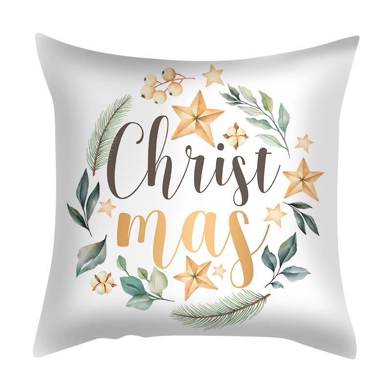 Kissenbezug, Cartoon-Weihnachts-Kissenbezug, nordisch, speziell für Wohnzimmer, Schlafzimmer, Kissen