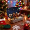 Christmas Gift Set Small Nativity Figurines Resin Scene Ornament for Blessing Holiday Decors Festival Atmosphere
