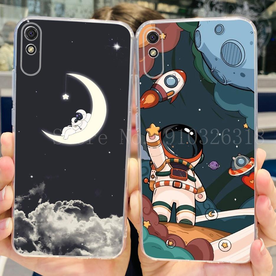 For Xiaomi Redmi 9A Case Stylish Painted Cover Soft Silicone Phone Case For Xiaomi Redmi 9AT 9A Redmi9A Back Cover 6.53'' Bumper