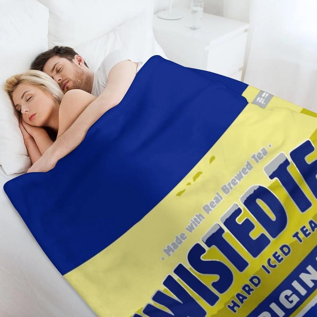 Basic Twisted Tea Can Tall Boy Throw Blanket Spring Fall Cozy Throw Blanket for Couch
