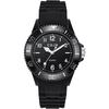 "Analog Wristwatch Silent Second Hand 3 ATM Water Resistant Glow-in-the-Dark Unisex Black"
