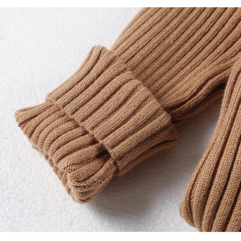 Autumn Baby Girls Sweater Kids Sweater Winter High Neck Sweater Boys Casual Loose Pullover Baby Knitted