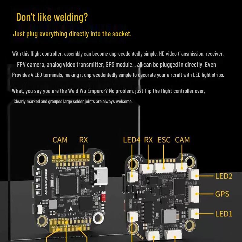 SpeedyBeeStack F7 V3 50A Flight Controller Stack