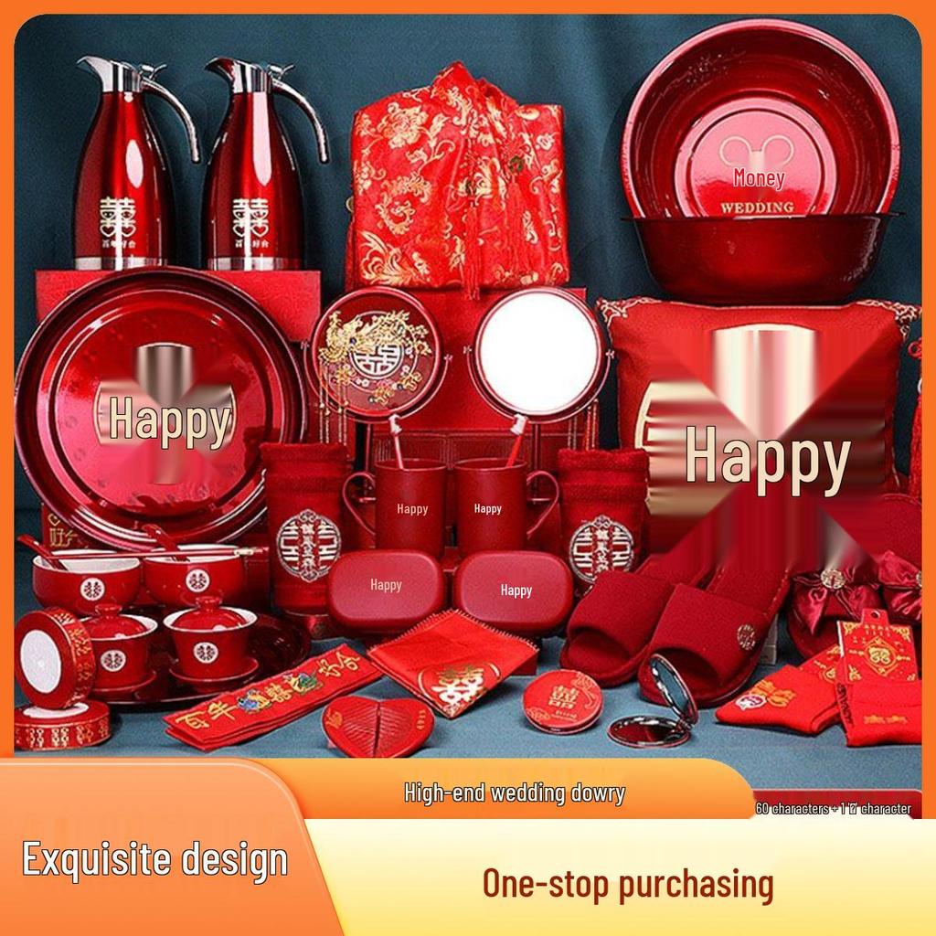 Bride's Dowry Set: Creative Wedding Items Collection