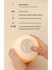 USB Rechargeable Mushroom Silicone Night Light with Dimmable Touch for Bedroom and Baby Feeding