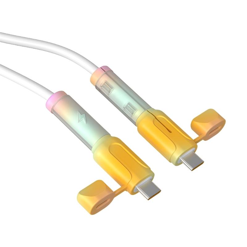Flexible Phone Chargers Cord Savers Soft Silicone Data Line Protectors Prevents Fraying For Multiple Device Types