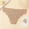 Plus Size Women's Sexy Quick-Dry Ice Silk Seamless Low-Waist Sports Panties