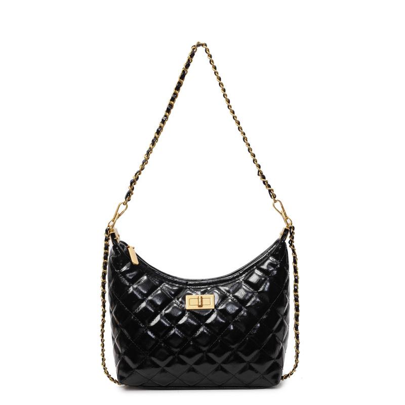 Underarm bag Bucket bag Women's new versatile shoulder messenger bag Women's niche diamond chain Women's bag Small