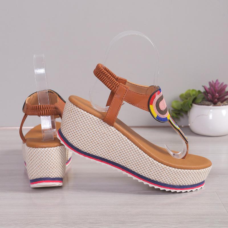 Fashion Women Sandal 2025 New Summer Fashion Shoes for Women Plus Size 43 Open Toe Wedges Sandals Women Luxury Designer Platform Sandals