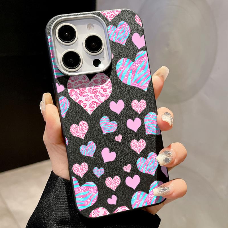 

Magnetic Love Heart Phone Case For iPhone 16e 15 14 Pro Max 13 12 Pro 16 15 14 Plus 11 For Magsafe Wireless Charge Magnetic Phone Cover iPhone 16 чорний