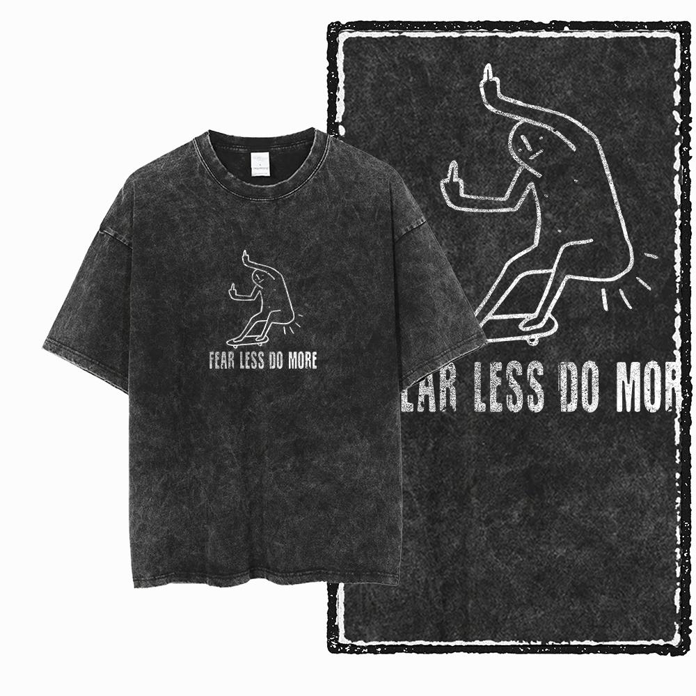 YD SKATE THEME Printed Cotton Acid Washed Graphic Unisex T Shirt Cool SKATEBOARD Streetwear Men Tshirts Big Size Tee for Men