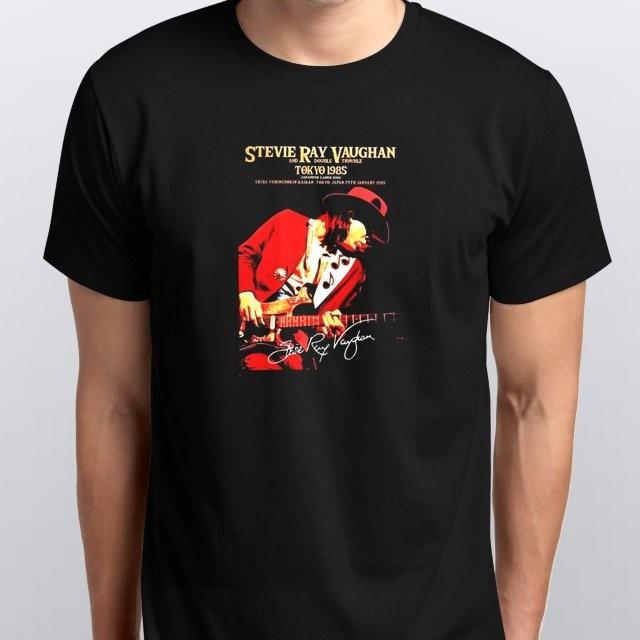 Stevie Ray Vaughan Live Tokyo Tour T-SHIRT S M L XL XXL 3 4 XL Farben Schwarz