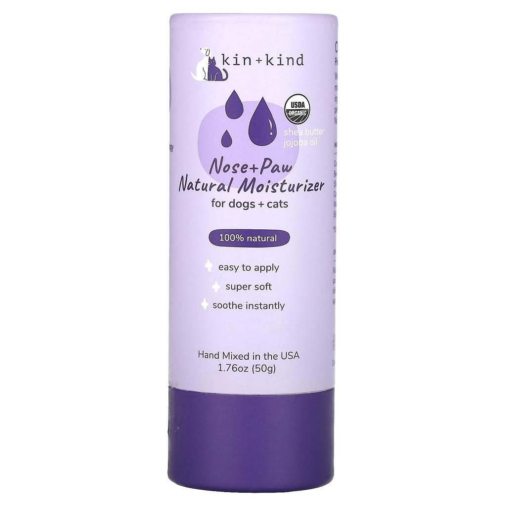 Kin+Kind, Natural Nose & Paw Moisturizer, for Dogs & Cats, 50G (1.76Oz)