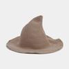 Wizard Hat Female Tide Halloween Decoration Pointed Hat Solid Color Casual Breathable Sun Hat Sun Hat