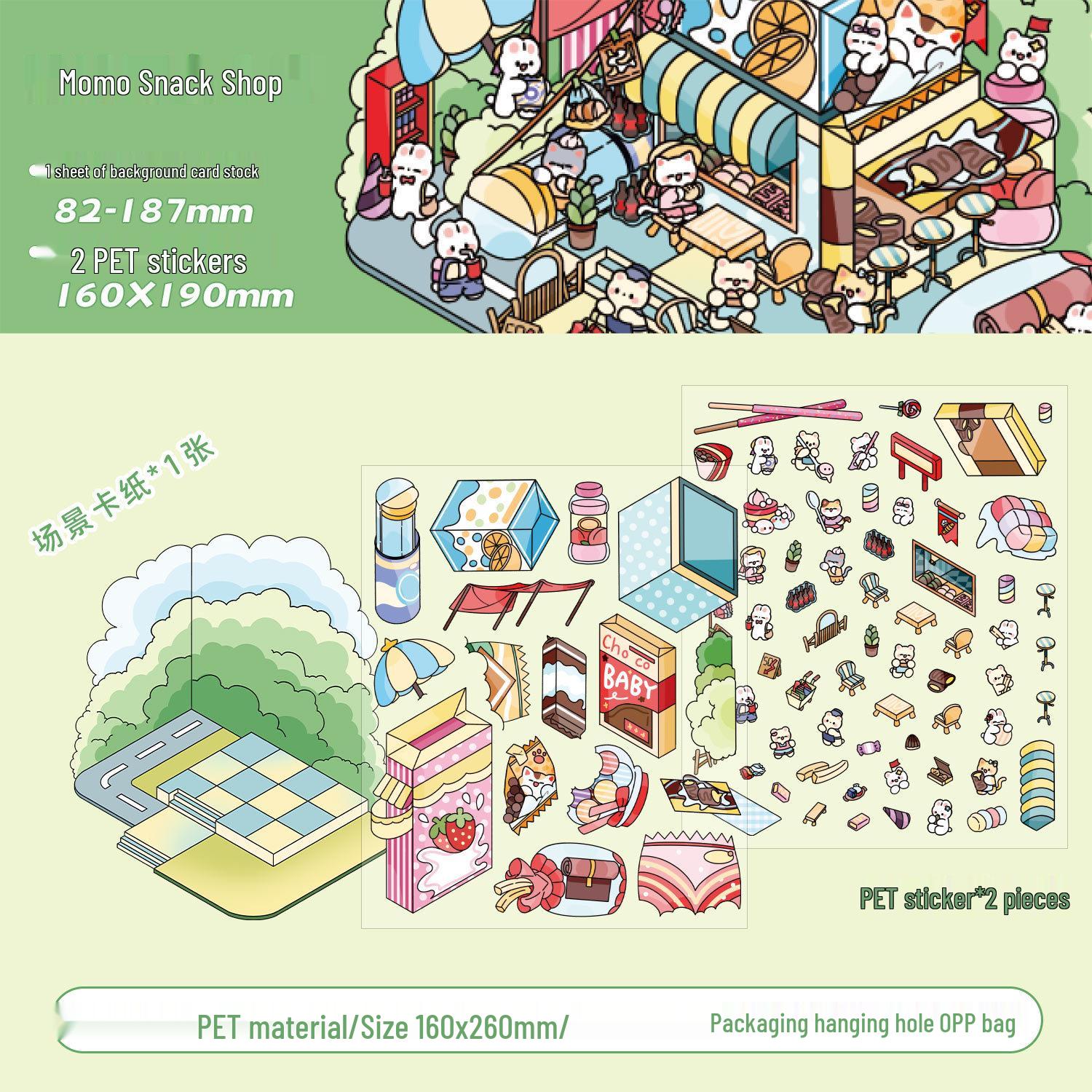 Zaomo DIY 3D Stereo Student Stickers Pack – Fun Storage & Landscaping Series