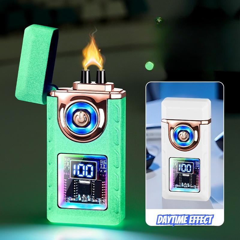 2025 New Fashionable Strong Light Lamp Arc Windproof Lighter Portable Charging Men's High Quality Cigarette Lighter Gift