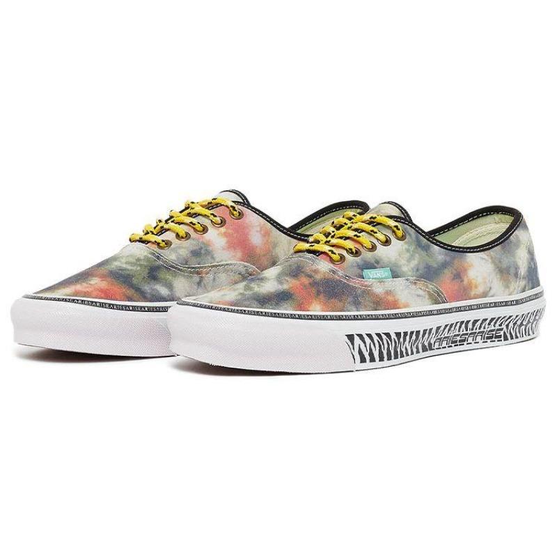 Aries x Vans Authentic LX Canvas Collab Low Top Sneakers Unisex Multi Tie Dye VN0A4BV9YZC
