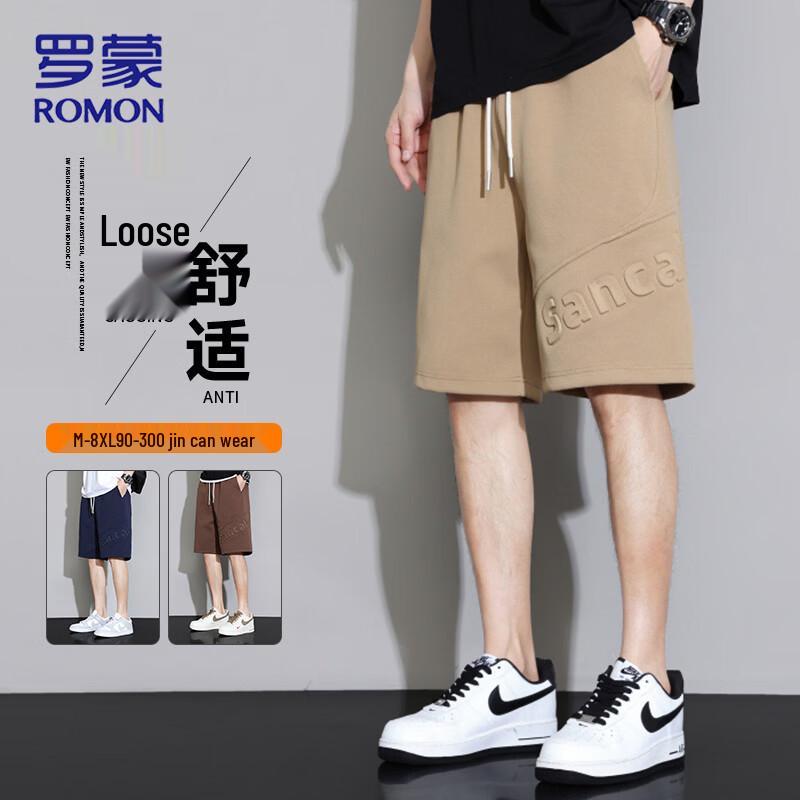 

ROMON Men s Summer Casual Drawstring Shorts 4XL