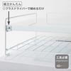 HEIAN SHINDO RD-1 Heat-Resistant Storage Shelf Over the Range, 2 Tiers, White, Weight Capacity: 7kg on Top Tier, 3kg on Bottom Tier