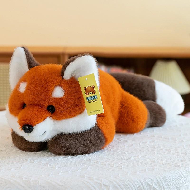Plush Red Panda Toy Soft Stuffed Animal Kids Adults Sleep Comfort Pillow Office Nap Cushion Home Decor
