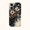 Antique Filigree Tassel Pendant Art Graphic Film Aesthetic Protective Shockproof Bumper Phone Case For iPhone 14 15 16 Pro Max Plus