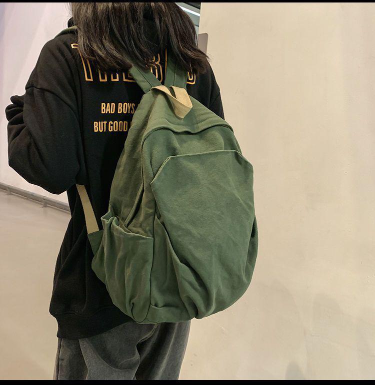 Women's Retro Canvas Backpack: Spacious, Durable & Stylish for College, Travel & More