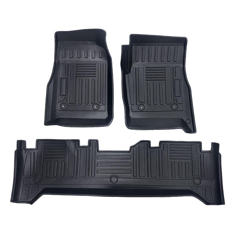 TPE waterproof and wear-resistant floor and trunk mats for Toyota Land Cruiser 80 (RHD).
