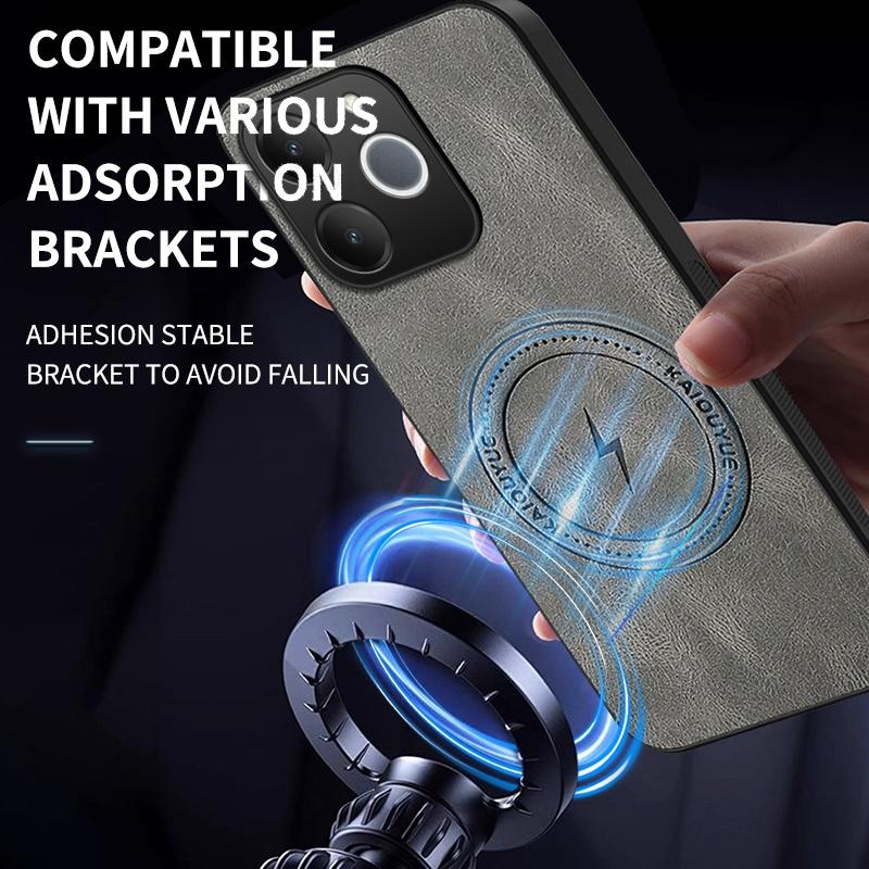 Skin Feel Leather Soft Silicone Shockproof Case For OPPO Realme Note 70T For Magsafe Wireless Charging Cover For Realme Narzo 80 Lite 4G Phone Cover