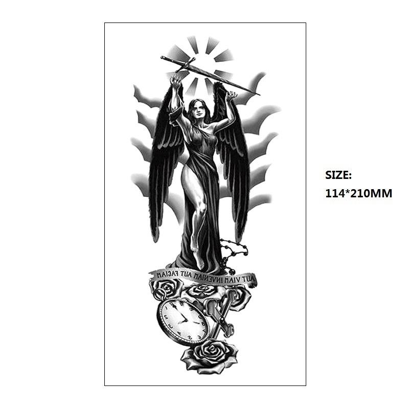 

Черная астронавтка красивая женщина классическая фигура маленькая полная рука Xqb перенос воды, имитация одноразовая татуировка наклейка 114*210MM