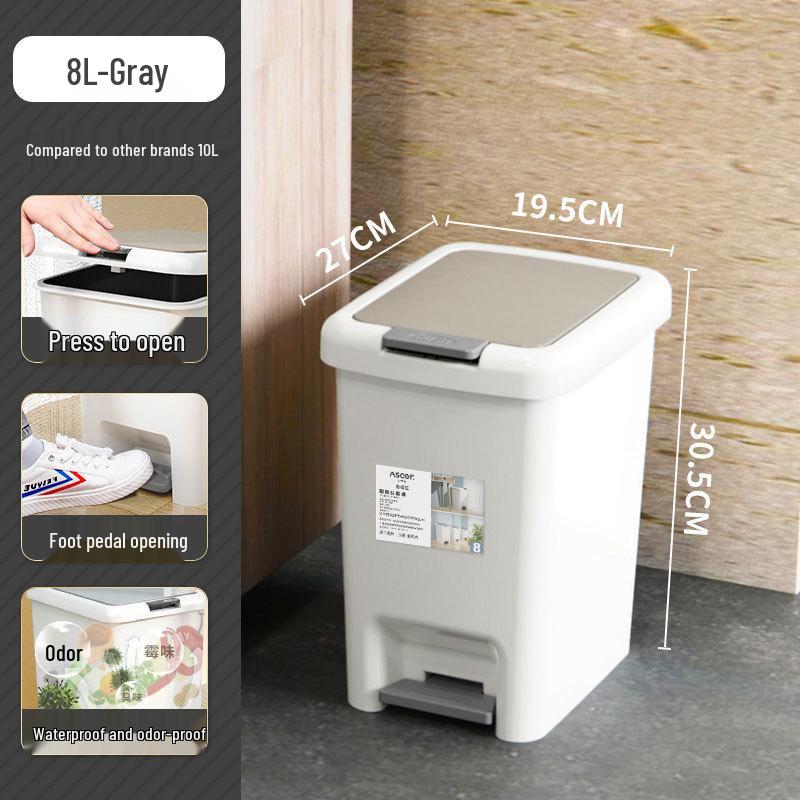 

«Мусорное ведро с педалью Sufengshang для кухни, ванной и спальни»